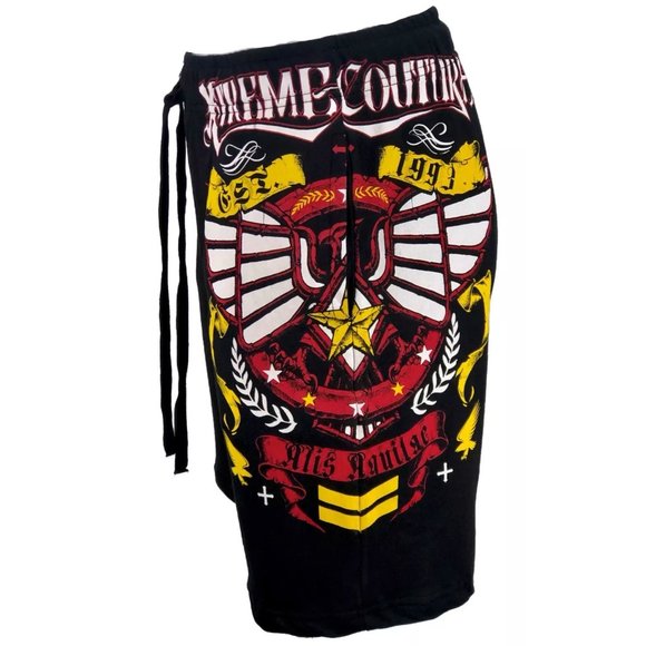 Xtreme Couture Affliction Men's Short GLIDE Sweat-short Athletic Fighter MMA - Picture 3 of 8